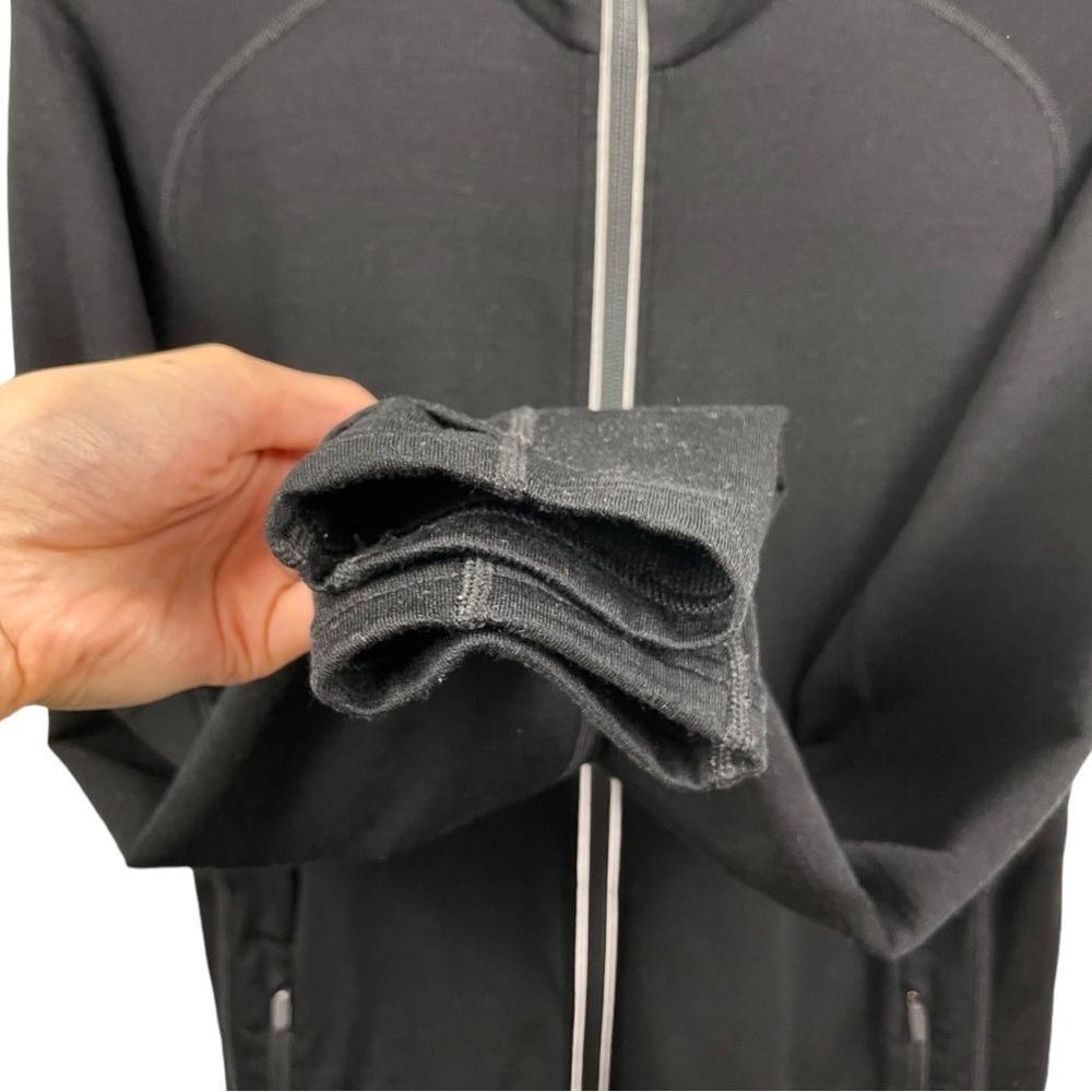 Icebreaker Merino Quantum Zip Jacket in Black Size S - Picture 5 of 8